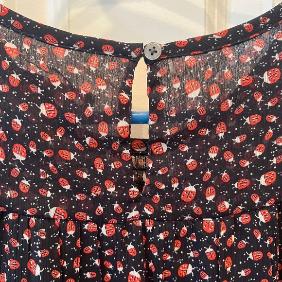 LOFT Black and Pink Floral Blouse - Picture 9 of 9